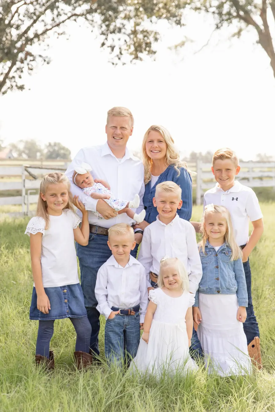 Pastor David Waller with his wife Priscilla and their children