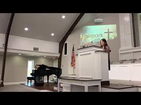 Video: Mercies Anew sung at Fairpark Baptist church by Brenda